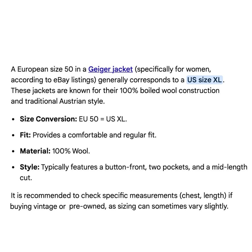 Geiger Collections 100% Wool Jacket - image 8